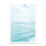 LMDZSW Wall Art Landscape Canvas Poster Nordic Print Ocean Sea Beach Painting 13x18cm No Frame Picture 2