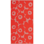 Marimekko-Unikko Strandhåndklæde 180x96.5 cm, Orange/Lyseblåt