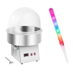 Royal Catering Sockervaddsmaskin - set med sockervaddspinnar spottskydd 52 cm 1.030 W