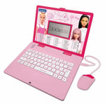 Lexibook JC598BBi2 Barbie, Educational and Bilingual Laptop in English/Spanish, Toy for Children with 124 Activities to Learn, Play Games and Music, Pink