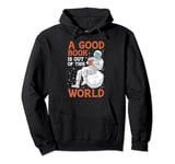 Good Book Is Out Of This World Astronaut Moon Space Bookworm Pullover Hoodie
