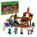 LEGO Minecraft The Badlands Mineshaft Video-Game Toy for 8 Plus Year Old Boys & Girls, Includes Explorer, Creeper and Spider Figures for Independent Play, Birthday Gift for Kids 21263