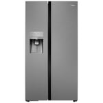 Refurbished Haier HRF-636IM6 540 Litre American Fridge Freezer With Ice And Water Dispenser Silver