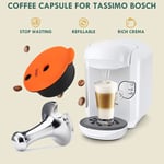 180ML Coffee Capsule Pod Refillable Espresso Filter & Tamper For Tassimo0 Bosch 