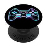 Colorful Gamer Controller Design Video Game Lover Design PopSockets PopGrip Interchangeable