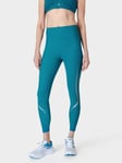 Sweaty Betty Zero Gravity 7/8 Illuminate Running Leggings, Reef Teal Blue