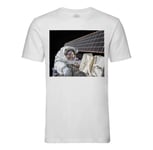 T-Shirt Homme Col Rond Nasa Sortie Dans L Espace Station Spatiale Internationale Astronaute