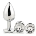Dream Toys Gleaming Love Silver Plug Set set of anal plugs Silver Plug Set