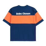 Bobo Choses Bobo Choses Color Block T-shirt Navy Blue | Marinblå | 4-5 years