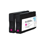 2 Magenta Ink Cartridges for HP Officejet 6100 6600 6700 7110 7510 7610 7612