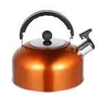 UPKOCH Whistling Tea Kettle Stainless Steel Tea Kettles Teapot Heating Water Container Warmer for Home Gas Stovetop Safe 2.5L Orange