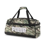 PUMA Challenger Duffel Bag M Sac de Sport Mixte, Vert poussiéreux-Lot de camouflages-AOP, Taille Unique