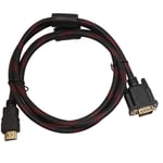 HDMI vers VGA connecteur de données adaptateur câble de convertisseur mâle vers mâle câble de convertisseur pour moniteur Audio vidéo câbles 1.5M Portable