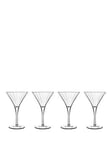 Luigi Bormioli Bach Set Of 4 Martini Glasses 260Ml