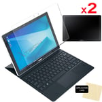 2x CLEAR Screen Protector Cover Guards for Samsung Galaxy Book, Book 2 12 Inch