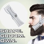 Clear Adjustable Beard Shaper Styling Shaping Tool H Onesize