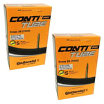 2 x Continental Cross 28 Bicycle Inner Tube 700 x 32-47c Presta Valve 60mm