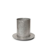 Ferm Living - Auran Pot - Medium - Galvanized - Silver - Vaser