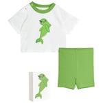 Mini Rodini GOTS Dolphin T-shirt och shorts-set Grönt | Grön | 68/74 cm