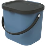 Rotho - Abfallbehälter Albula 6l 23,5x20x20,8cm horizon blue