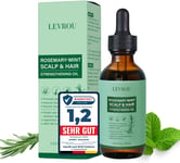 Rosemary Mint Hair Oil with Biotin Jojoba Argan Tea Tree Oil Strengthens Hair Pr