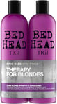 Bed Head by TIGI - Dumb Blonde Shampoo and Conditioner Set - Ideal for Coloured