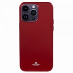 Mercury iPhone 15 Pro Max Skal Jelly Glitter Röd