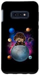Coque pour Galaxy S10e Poodle On The Moon Galaxy Funny Dog In Space Puppy Lover
