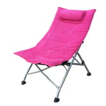 YO-TOKU Home/Outdoor Leisure Chair Recliner Chair Folding Chairs Office Nap Single Lounge Chair Child Sun Loungers Stool,Rose red Chair Chairs Living Room Furniture
