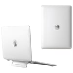 MacBook Pro 14 (2021) - Hard cover til front og bagside med Kickstand - Hvid