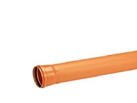 PVC-kloakrør 160x3000mm SN8 - enkeltlagsrør, EN1401. Uponor
