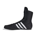 adidas Homme Box Hog 2.0 Boxing Shoe, Cloud White/Core Black, Fraction_50_and_2_Thirds EU