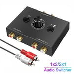 3.5mm Jack Audio Splitter Splitter Audio Decoder Amplifier Audio Switcher  Home