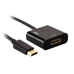 ekon HDMI HUB Adapter, DisplayPort Cable, 4K Resolution for PC, Laptop, TV, Smart TV, Macbook, Monitor, Projector