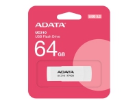ADATA UC310 - USB flash-enhet - 64 GB - USB 3.2 Gen 1 - vit