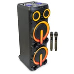 Ibiza BOMBMASTER Mega High Power DJ Speaker 2x 10" 1000W Bluetooth