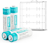 Rechargeable AA Lithium 1.5V Batteries - High-Capacity 3500mWh Long-Lasting, Low