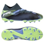 PUMA Future 7 Pro FG/AG Lights Out - Blå/PUMA White/Grön Barn, storlek 31