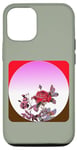 Coque pour iPhone 12/12 Pro Rose Magenta Rouge Violet Floral Fleurs Bouton de Rose Pleine Couleur