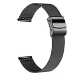 Milanese Mesh Bracelet Garmin Fenix 5/5 Plus/6/6 Pro Svart