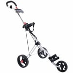 BRAND NEW Fast Fold Force 3 Wheel Golf Trolley - Silver