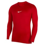 Nike - Park First Layer Top - Pull À Manches Longues Homme, Rouge (Université Rouge / Blanc), S