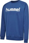 hummel Men's go cotton logo sweatshirt True Blue