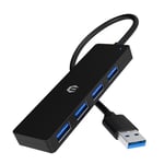 Tymyp Hub USB C, 4 en 1 répartiteur USB USB 3.0 Compatible avec Ordinateur Portable, Adaptateur multiport Ultra Fin USB C multiport avec Transfert de données Rapide