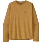 Patagonia Mens Cap Cool Daily Graphic Shirt L/S (Brun (STRATASPIRE: BEESWAX TAN X-DYE) X-large)