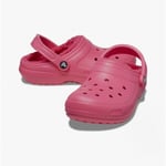 Crocs CLASSIC FUZZ-LINED Unisex Adults Fur Warm Lined Winter Clogs Hyper Pink