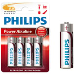 Philips - Pile alkaline aa - lr06 1,5v (emballage 4 unit) ø14,5x50,5mm