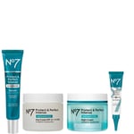 No7 Age-Defying Skincare Regime - Protect & Perfect Serum 30ml, Day Cream 50ml, Night Cream 50ml, Eye Cream 15ml - 