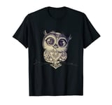 Cute vintage owl looking you with full of love big eyes T-Shirt