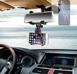 Car rear view mirror bracket for Motorola One Fusion+ Smartphone Holder mount